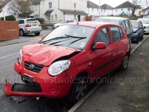 NEWS UPDATE – 2019 A BANGING START IN LLANELLI, AS AMBULANCE STRIKES CARS TO AVOID ANIMAL
