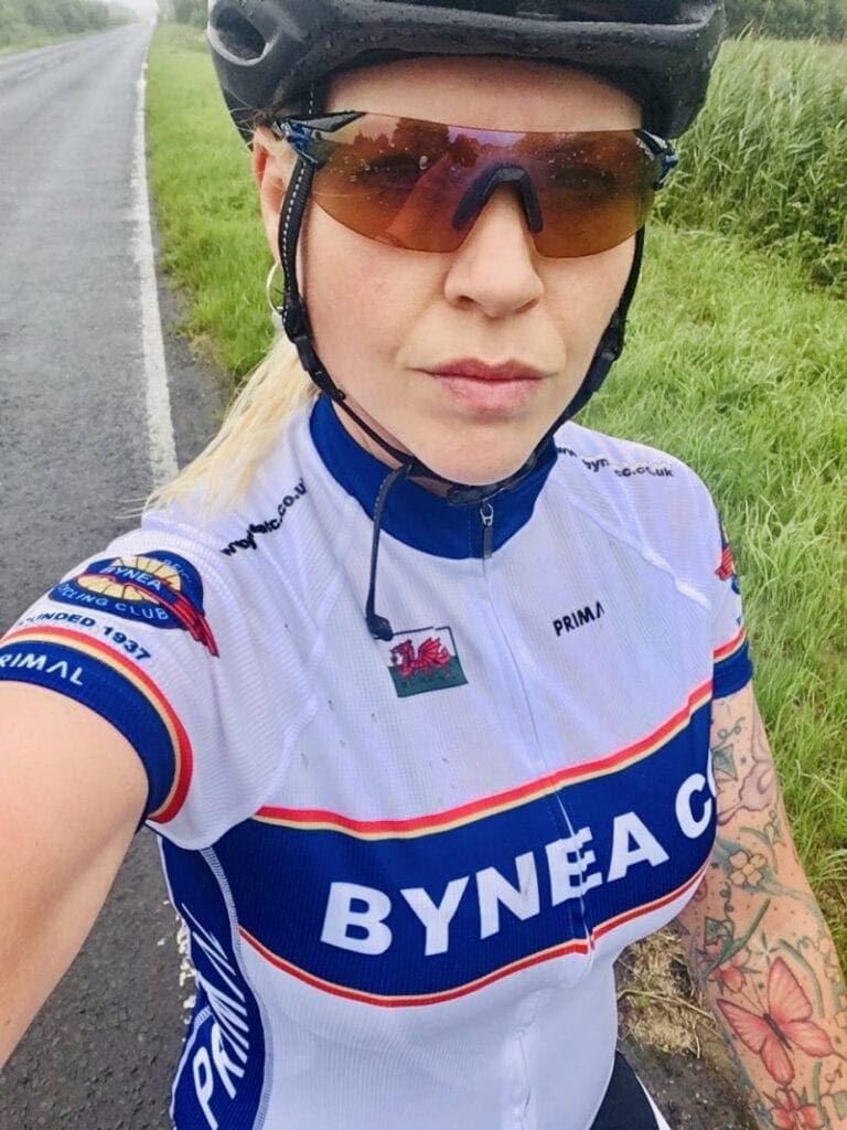 mandy on her bike