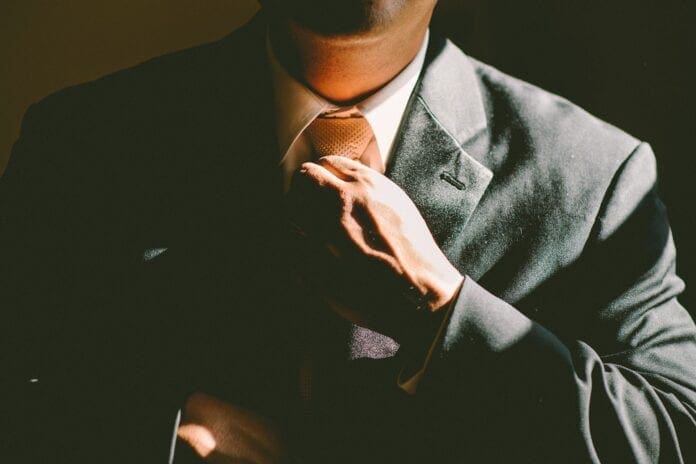 tie suit job