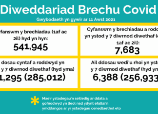 Yn wythnosol, Bwletin y Brechlyn – BIP Hywel Dda