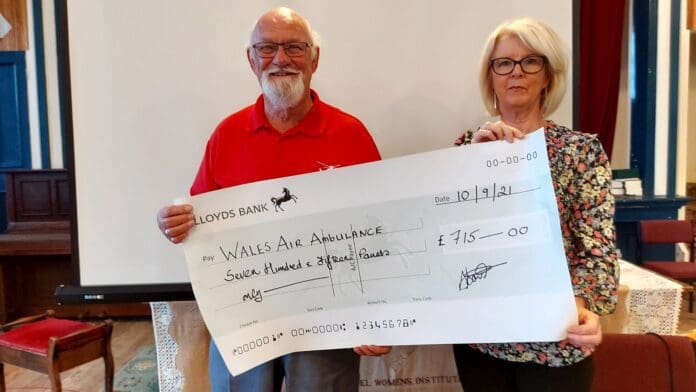 Cheque presentation WI llanelli news