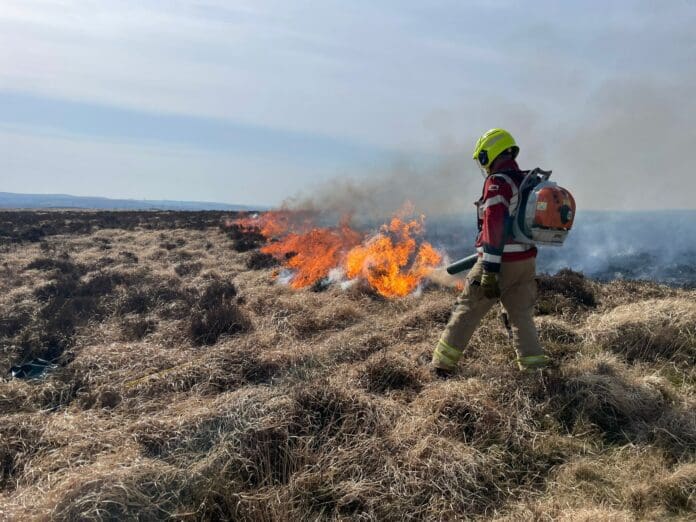 Crickhowell grass fire