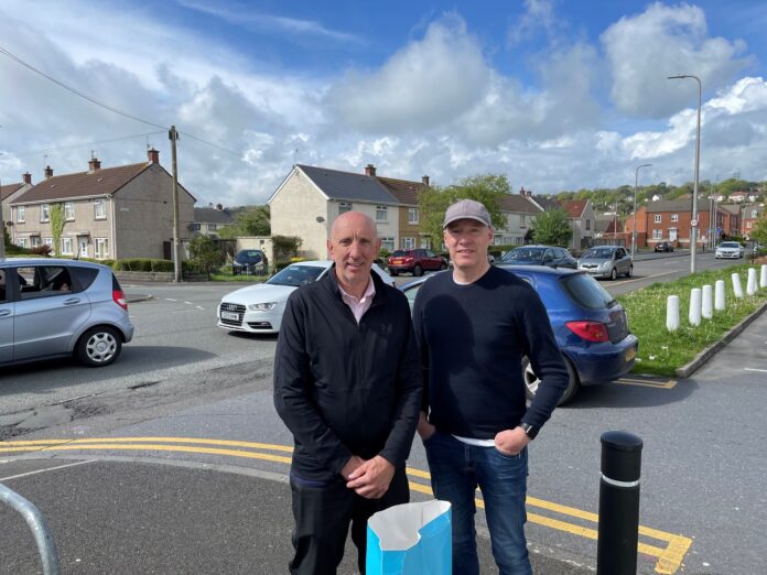 Sandy Coop Cllrs Ed Skinner and Martyn Palfreman