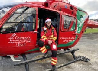 Meet some of the staff working on board the Wales Air Ambulance this Christmas