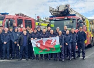 Mid and West Wales Fire and Rescue Service Forms Part of the Largest Ever UK Fire and Rescue Service Convoy