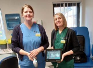 Charitable donations fund bladder scanner worth over £10,000 for Carmarthenshire clinics