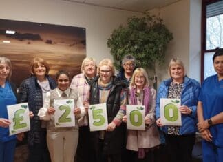Menter y Mynydd raise £2,500 for breast care unit