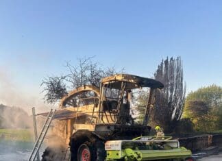 Agricultural Vehicle Fire in Gelli Aur – 30-04-25