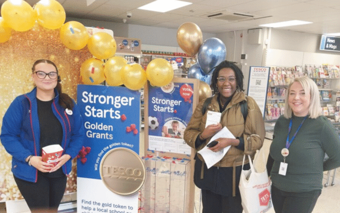 Tesco Golden Grants Stock Image