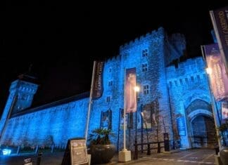 Iconic buildings across Wales light up blue in support of World Arthritis Day