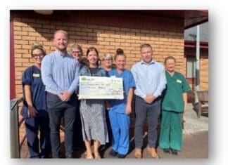 Glangwili chemo unit receives donation of £7,899 thanks to NFU Carmarthenshire Central