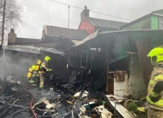 Property Fire at Sandy Road in Llanelli