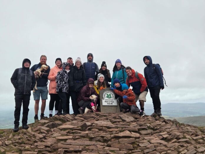 PPH respiratory team top of Pen Y Fan
