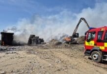 Industrial Fire at Nevills Dock in Llanelli