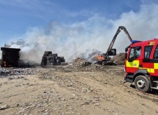 Industrial Fire at Nevills Dock in Llanelli