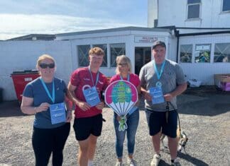 Ffos Las Ladies go the extra mile – 15,000ft above the racecourse