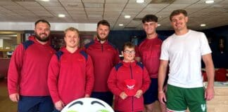 Scarlets and Hywel Dda Health Charities celebrate £50,000 milestone as Wish Fund partnership continues